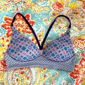 VS Lightly Lined Plunge Geometric Print Bra